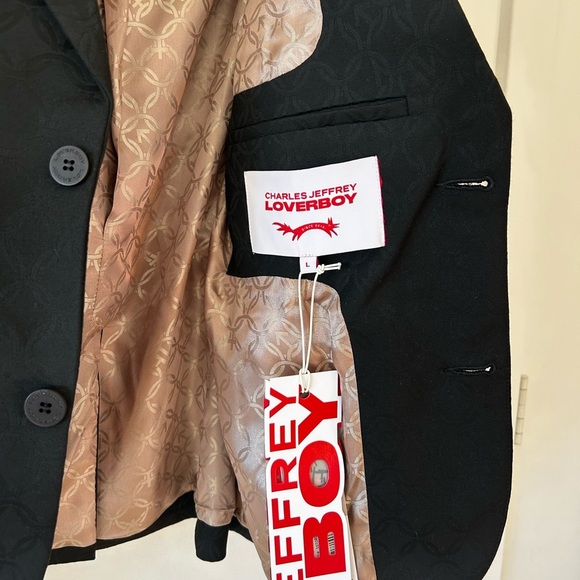 CHARLES JEFFREY LOVERBOY printed single-breasted Glasgow Blazer | Large | Unisex - Picture 10 of 15